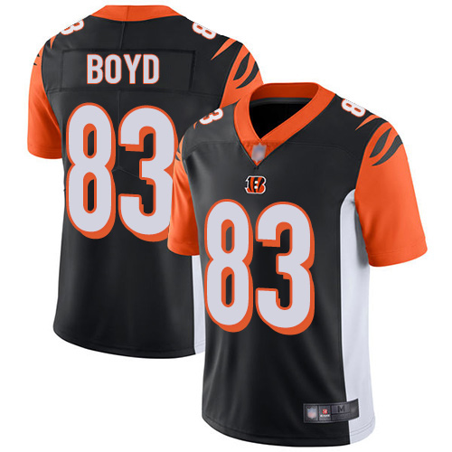 Bengals #83 Tyler Boyd Black Team Color Youth Stitched Football Vapor Untouchable Limited Jersey