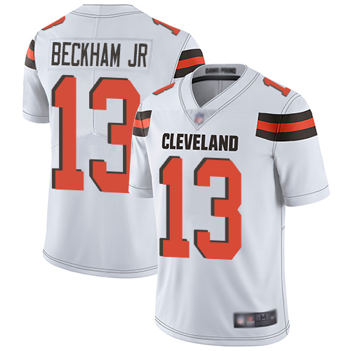 Nike Browns #13 Odell Beckham Jr White Youth Stitched NFL Vapor Untouchable Limited Jersey