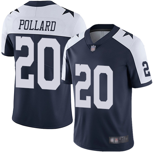 Cowboys #36 Tony Pollard Navy Blue Thanksgiving Youth Stitched Football Vapor Untouchable Limited Throwback Jersey