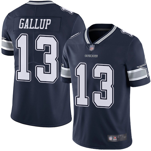 Cowboys #13 Michael Gallup Navy Blue Team Color Youth Stitched Football Vapor Untouchable Limited Jersey