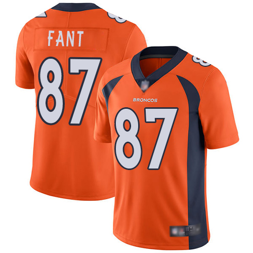Nike Broncos #87 Noah Fant Orange Team Color Youth Stitched NFL Vapor Untouchable Limited Jersey