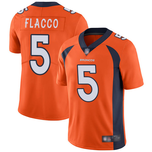 Nike Broncos #5 Joe Flacco Orange Team Color Youth Stitched NFL Vapor Untouchable Limited Jersey