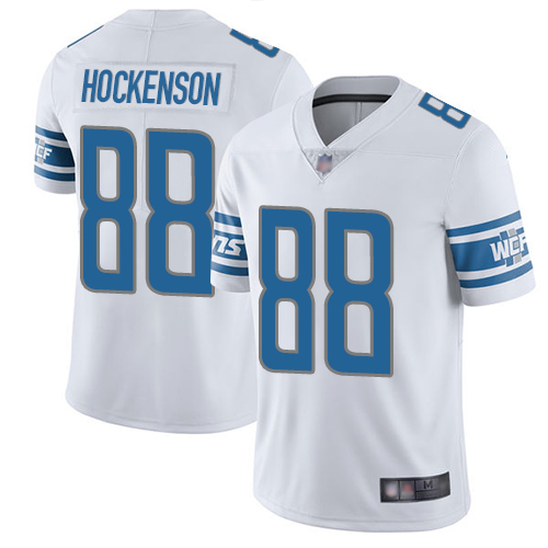 Lions #88 T.J. Hockenson White Youth Stitched Football Vapor Untouchable Limited Jersey