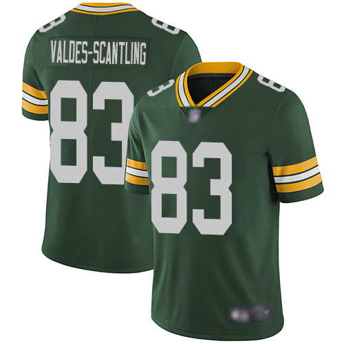 Packers #83 Marquez Valdes-Scantling Green Team Color Youth Stitched Football Vapor Untouchable Limited Jersey