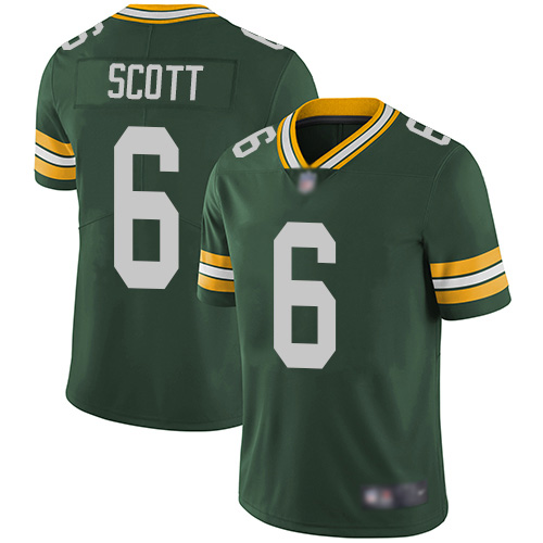 Packers #6 JK Scott Green Team Color Youth Stitched Football Vapor Untouchable Limited Jersey