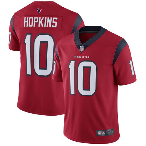 Texans #10 DeAndre Hopkins Red Alternate Youth Stitched Football Vapor Untouchable Limited Jersey