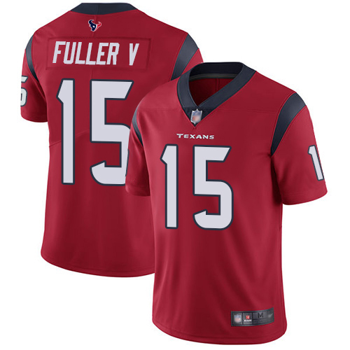 Texans #15 Will Fuller V Red Alternate Youth Stitched Football Vapor Untouchable Limited Jersey