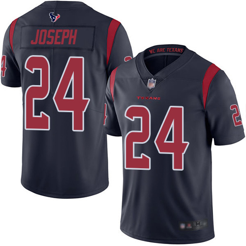 Texans #24 Johnathan Joseph Navy Blue Youth Stitched Football Limited Rush Jersey