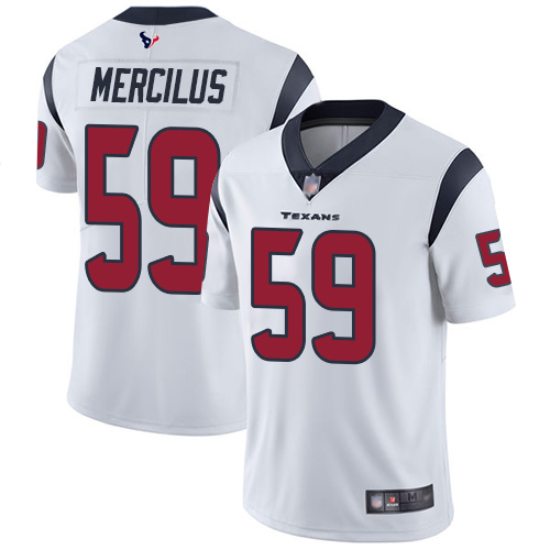 Texans #59 Whitney Mercilus White Youth Stitched Football Vapor Untouchable Limited Jersey