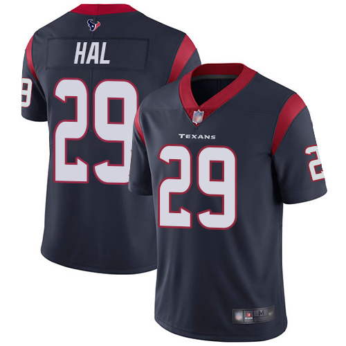 Texans #29 Andre Hal Navy Blue Team Color Youth Stitched Football Vapor Untouchable Limited Jersey