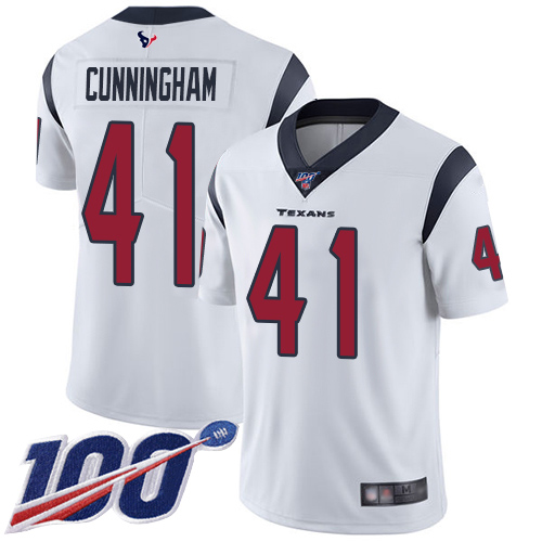 Texans #41 Zach Cunningham White Youth Stitched Football 100th Season Vapor Limited Jersey Texans #41 Zach Cunningham White Youth Stitched Football 100th Season Vapor Limited Jersey