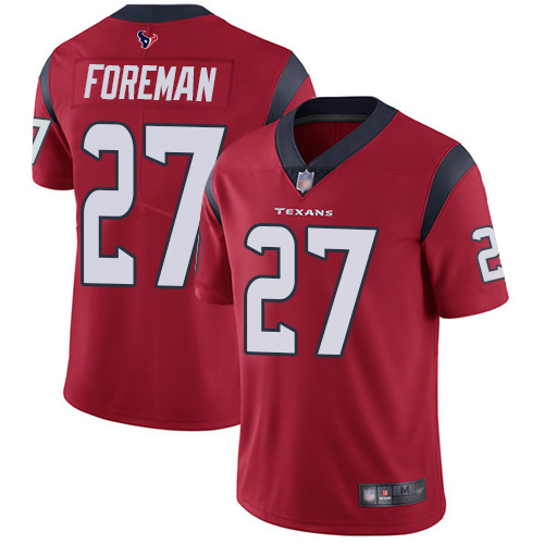 Texans #27 D'Onta Foreman Red Alternate Youth Stitched Football Vapor Untouchable Limited Jersey