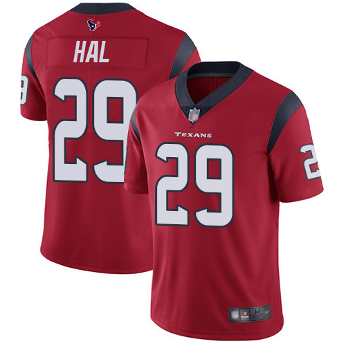 Texans #29 Andre Hal Red Alternate Youth Stitched Football Vapor Untouchable Limited Jersey