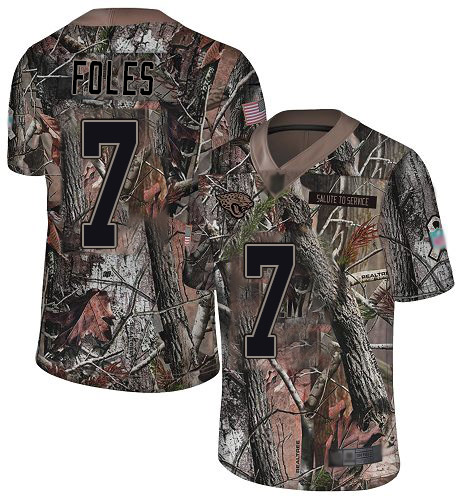 Nike Jaguars #7 Nick Foles Camo Youth Stitched NFL Limited Rush Realtree Jersey