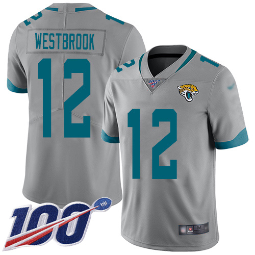 Jaguars #12 Dede Westbrook Silver Youth Stitched Football Limited Inverted Legend 100th Season Jersey