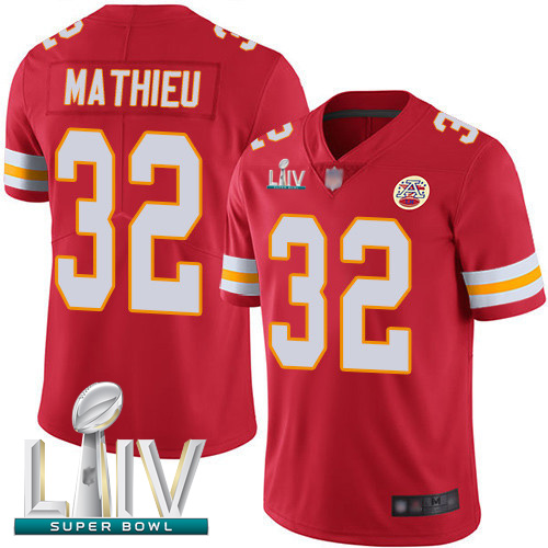 Chiefs #32 Tyrann Mathieu Red Team Color Super Bowl LIV Bound Youth Stitched Football Vapor Untouchable Limited Jersey