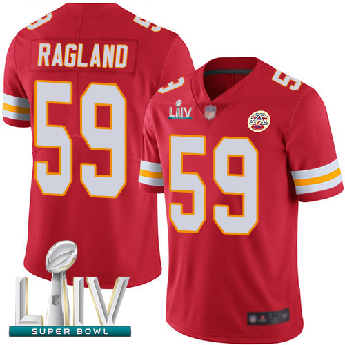 Chiefs #59 Reggie Ragland Red Team Color Super Bowl LIV Bound Youth Stitched Football Vapor Untouchable Limited Jersey
