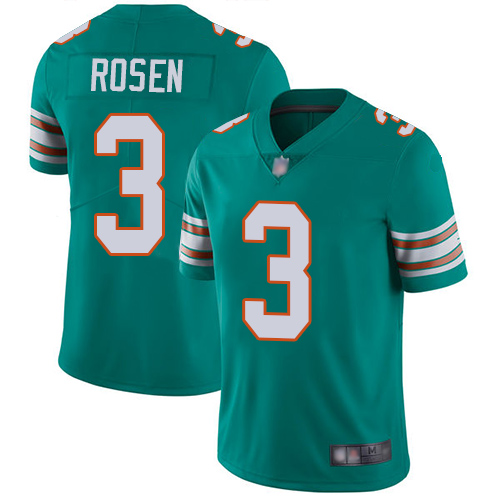 Nike Dolphins #3 Josh Rosen Aqua Green Alternate Youth Stitched NFL Vapor Untouchable Limited Jersey