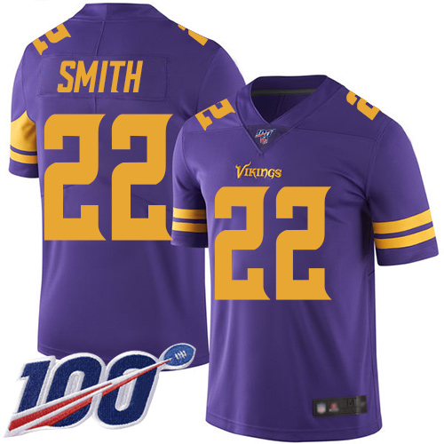 Vikings #22 Harrison Smith Purple Youth Stitched Football Limited Rush 100th Season Jersey Vikings #22 Harrison Smith Purple Youth Stitched Football Limited Rush 100th Season Jersey