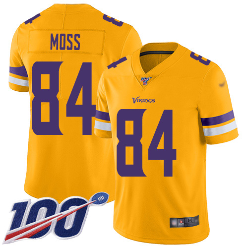 Vikings #84 Randy Moss Gold Youth Stitched Football Limited Inverted Legend 100th Season Jersey Vikings #84 Randy Moss Gold Youth Stitched Football Limited Inverted Legend 100th Season Jersey