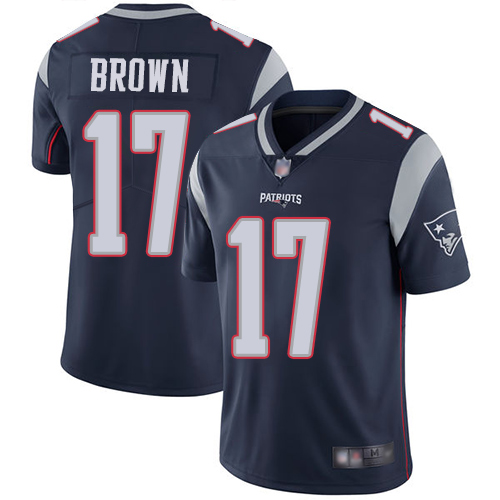 Patriots #17 Antonio Brown Navy Blue Team Color Youth Stitched Football Vapor Untouchable Limited Jersey