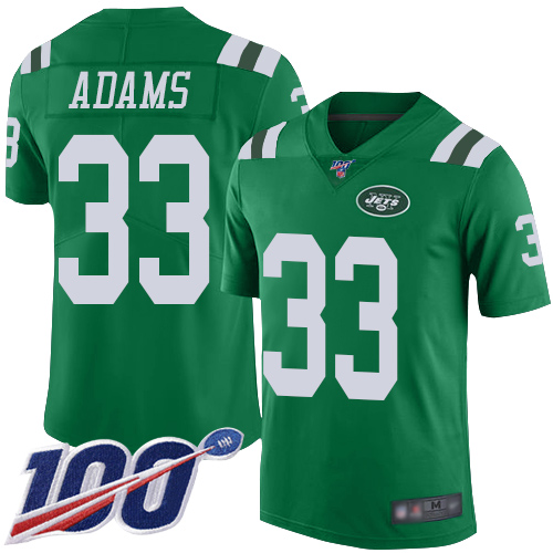 Jets #33 Jamal Adams Green Youth Stitched Football Limited Rush 100th Season Jersey