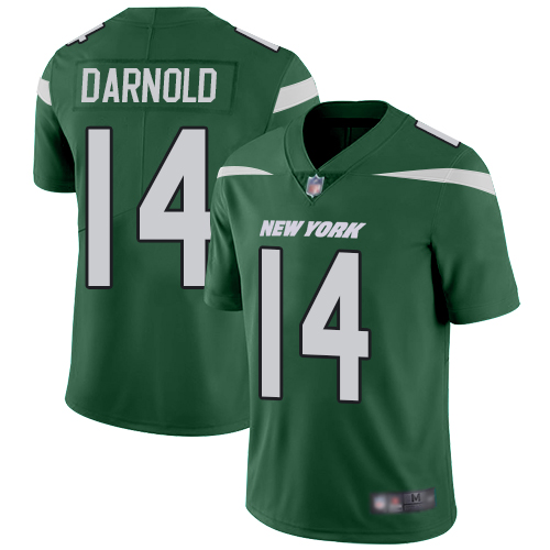 Nike Jets #14 Sam Darnold Green Team Color Youth Stitched NFL Vapor Untouchable Limited Jersey