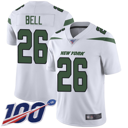 Jets #26 Le'Veon Bell White Youth Stitched Football 100th Season Vapor Limited Jersey Jets #26 Le'Veon Bell White Youth Stitched Football 100th Season Vapor Limited Jersey