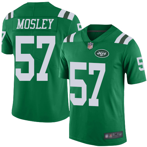 Nike Jets #57 C.J. Mosley Green Youth Stitched NFL Limited Rush Jersey