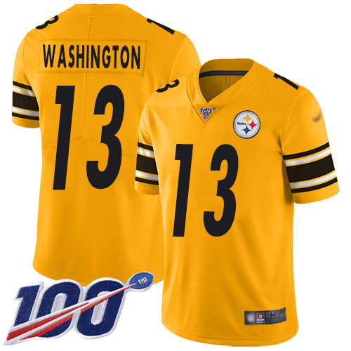 Steelers #13 James Washington Gold Youth Stitched Football Limited Inverted Legend 100th Season Jersey Steelers #13 James Washington Gold Youth Stitched Football Limited Inverted Legend 100th Season Jersey