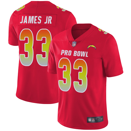 Chargers #33 Derwin James Jr Red Youth Stitched Football Limited AFC 2019 Pro Bowl Jersey