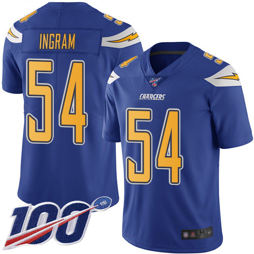 Chargers #54 Melvin Ingram Electric Blue Youth Stitched Football Limited Rush 100th Season Jersey Chargers #54 Melvin Ingram Electric Blue Youth Stitched Football Limited Rush 100th Season Jersey