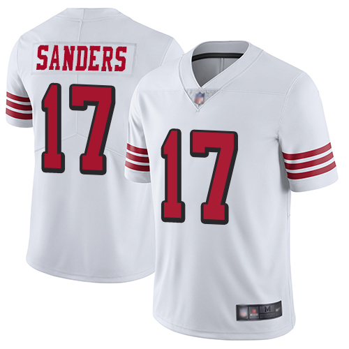 49ers #17 Emmanuel Sanders White Rush Youth Stitched Football Vapor Untouchable Limited Jersey 49ers #17 Emmanuel Sanders White Rush Youth Stitched Football Vapor Untouchable Limited Jersey