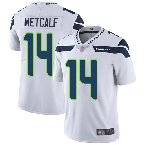 Seahawks #14 D.K. Metcalf White Youth Stitched Football Vapor Untouchable Limited Jersey