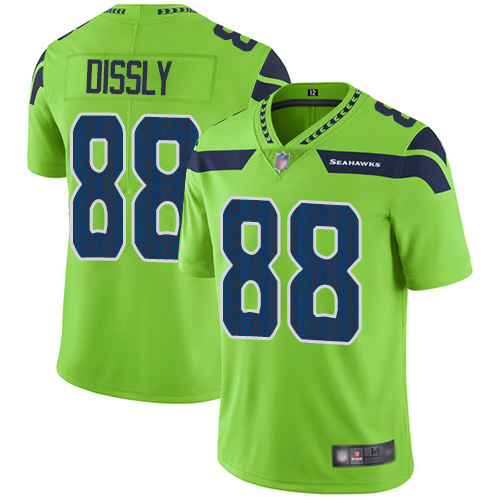 Seahawks #88 Will Dissly Green Youth Stitched Football Limited Rush Jersey