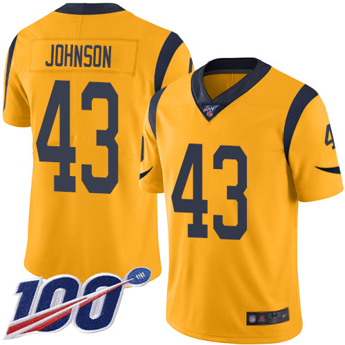 Rams #43 John Johnson Gold Youth Stitched Football Limited Rush 100th Season Jersey Rams #43 John Johnson Gold Youth Stitched Football Limited Rush 100th Season Jersey