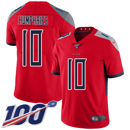 Titans #10 Adam Humphries Red Youth Stitched Football Limited Inverted Legend 100th Season Jersey