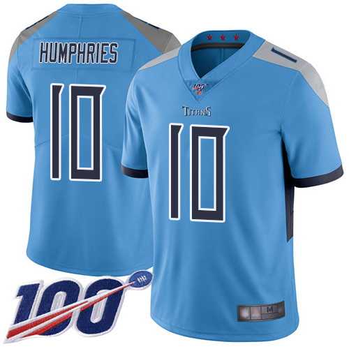 Titans #10 Adam Humphries Light Blue Alternate Youth Stitched Football 100th Season Vapor Limited Jersey