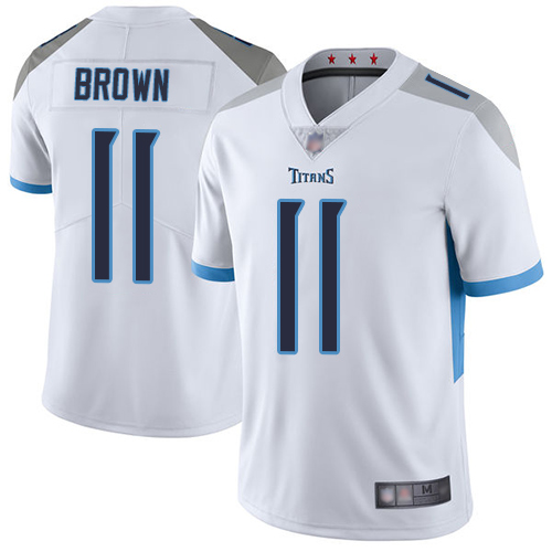 Titans #11 A.J. Brown White Youth Stitched Football Vapor Untouchable Limited Jersey