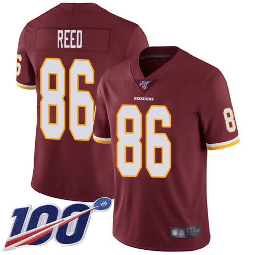 Redskins #86 Jordan Reed Burgundy Red Team Color Youth Stitched Football 100th Season Vapor Limited Jersey