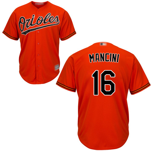 Orioles #16 Trey Mancini Orange Cool Base Stitched Youth Baseball Jersey Orioles #16 Trey Mancini Orange Cool Base Stitched Youth Baseball Jersey