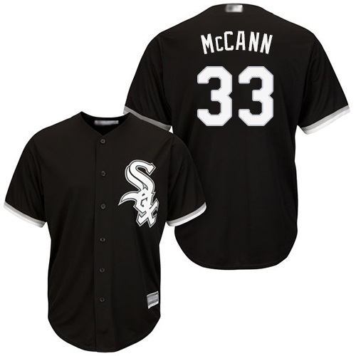 White Sox #33 James McCann Black Alternate Cool Base Stitched Youth Baseball Jersey