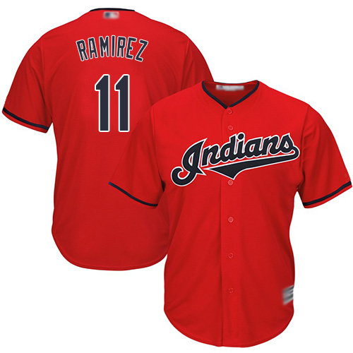 Indians #11 Jose Ramirez Red Stitched Youth Baseball Jersey Indians #11 Jose Ramirez Red Stitched Youth Baseball Jersey