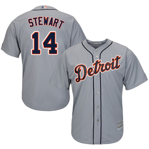 Tigers #14 Christin Stewart Grey Cool Base Stitched Youth Baseball Jersey