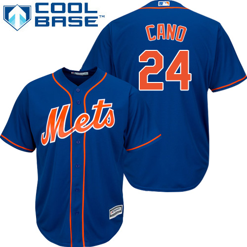 Mets #24 Robinson Cano Blue Cool Base Stitched Youth Baseball Jersey Mets #24 Robinson Cano Blue Cool Base Stitched Youth Baseball Jersey