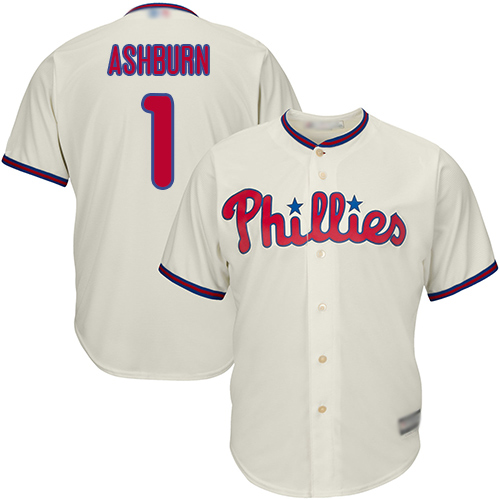 Phillies #1 Richie Ashburn Cream Cool Base Stitched Youth Baseball Jersey Phillies #1 Richie Ashburn Cream Cool Base Stitched Youth Baseball Jersey