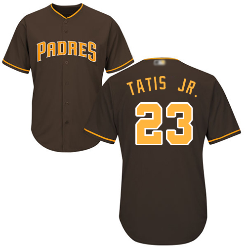 Padres #23 Fernando Tatis Jr. Brown Cool Base Stitched Youth Baseball Jersey Padres #23 Fernando Tatis Jr. Brown Cool Base Stitched Youth Baseball Jersey