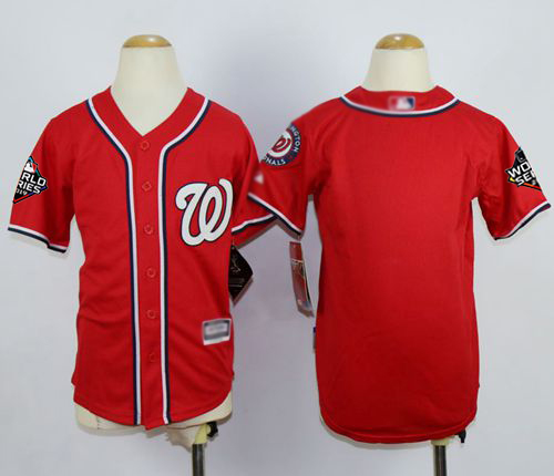 Nationals Blank Red Cool Base 2019 World Series Bound Stitched Youth Baseball Jersey Nationals Blank Red Cool Base 2019 World Series Bound Stitched Youth Baseball Jersey