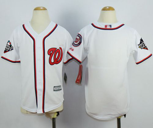 Nationals Blank White Cool Base 2019 World Series Bound Stitched Youth Baseball Jersey Nationals Blank White Cool Base 2019 World Series Bound Stitched Youth Baseball Jersey