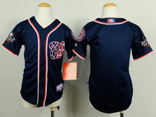 Nationals Blank Blue Cool Base 2019 World Series Bound Stitched Youth Baseball Jersey Nationals Blank Blue Cool Base 2019 World Series Bound Stitched Youth Baseball Jersey